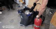 Fire Extinguisher Well This Is Awkward GIF - Fire Extinguisher Well This Is Awkward Done GIFs