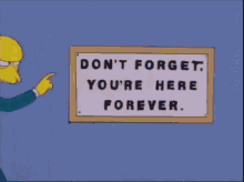 Don'T Forger You'Re Here Forever GIF - The Simpsons Mr Burns Youre Here GIFs