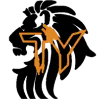 a drawing of a lion with the letter y in the middle