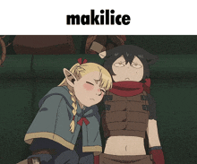 a couple of anime characters with the word makilice on top