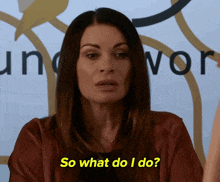 a woman says so what do i do