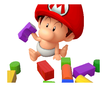 Baby Mario Super Mario Sticker - Baby Mario Super Mario Mario Stickers