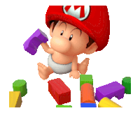 Baby Mario Super Mario Sticker - Baby Mario Super Mario Mario Stickers