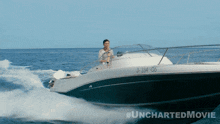 a man in a boat with the number 3-004-06 on it
