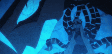 a drawing of a monster with a blue eye