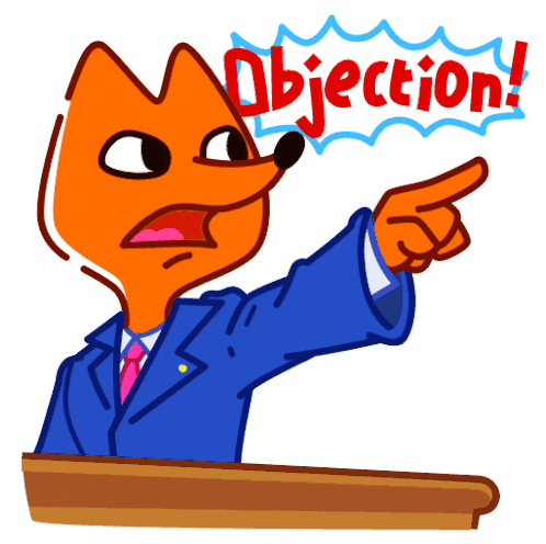 Objection Objection Meme Sticker - Objection Objection Meme Hign Fox Stickers