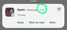 a screenshot of a person named nishi on their whatsapp