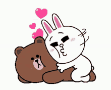 Brown Cony GIF - Brown Cony Hearts GIFs
