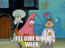 week 11 minutes spongebob give