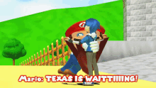 Smg4 Mario GIF - Smg4 Mario Texas Is Waiting GIFs