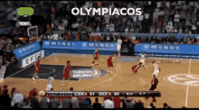 Olympiacos Spanoulis GIF - Olympiacos Spanoulis Euroleague GIFs