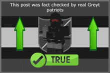 a post that was checked by real greyt patriots