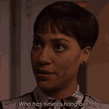 Who Has Time To Hang Out Lucca Quinn GIF - Who Has Time To Hang Out Lucca Quinn The Good Fight GIFs