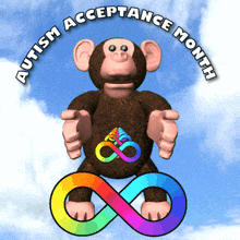 Autism Acceptance Month Infinity Logo GIF - Autism Acceptance Month Autism Infinity Logo GIFs