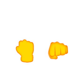 Fingers Fist Sticker - Fingers Fist Middle Finger Stickers