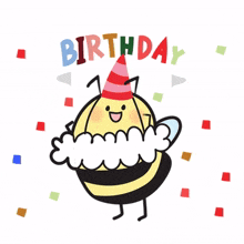 animal bee cute birthday happy