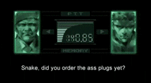 Metal Gear Metal Gear Solid GIF - Metal Gear Metal Gear Solid Solid Snake GIFs