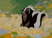 Blushing Cute GIF - Blushing Cute Skunk GIFs