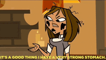 Total Drama World Tour Courtney GIF - Total Drama World Tour Courtney Its A Good Thing I Have A Very Strong Stomach GIFs