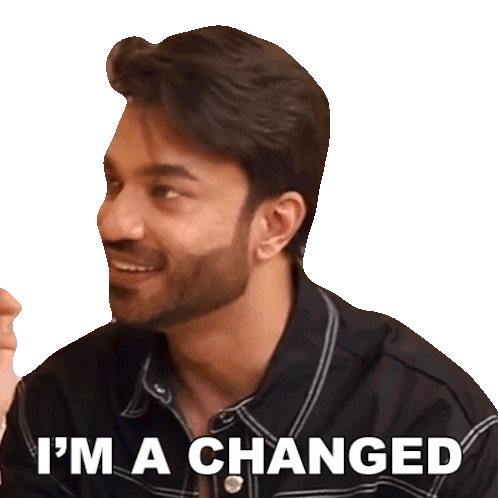 I'M A Changed Man Vicky Jain Sticker - I'M A Changed Man Vicky Jain Pinkvilla Stickers