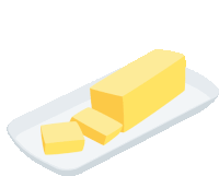 Butter Food Sticker - Butter Food Joy Pixels Stickers