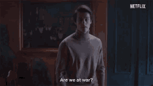 Are We At War Herman Tømmeraas GIF - Are We At War Herman Tømmeraas Fjor GIFs