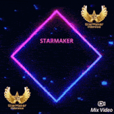 a starmaker indonesia logo is displayed on a purple background