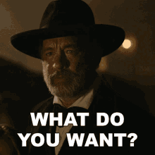 What Do You Want Captain Jefferson Kyle Kidd GIF - What Do You Want Captain Jefferson Kyle Kidd Tom Hanks GIFs