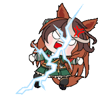 a cartoon drawing of a girl with brown hair and a red angry face