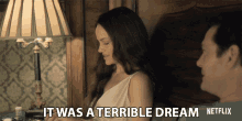 it was a terrible dream carla gugino olivia crain the haunting of hill house nightmare