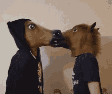 Horse Nose To Nose GIF - Horse Nose To Nose Kiss GIFs
