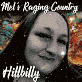 a picture of a woman with the name hillbilly on the bottom