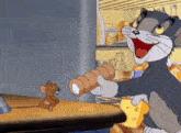 Tom And Jerry The Midnight Snack GIF - Tom And Jerry The Midnight Snack Tom Cat GIFs