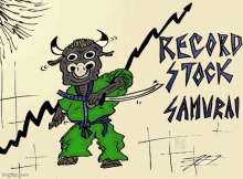 Record Stock Samurai Stock Samurai Bull GIF - Record Stock Samurai Stock Samurai Bull Record Stock Samurai Bull GIFs