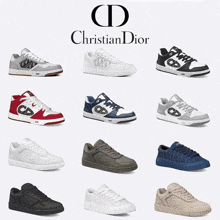 a collection of christian dior t-shirts are displayed