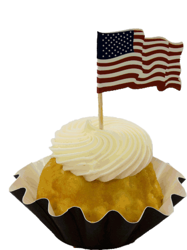 Nothing Bundt Cakes America Sticker - Nothing Bundt Cakes America Flag Stickers