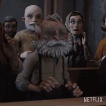 Shocked Geppetto GIF - Shocked Geppetto Guillermo Del Toros Pinocchio GIFs