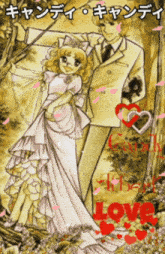 a drawing of a man and a woman with the word love in the corner