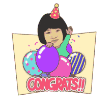 confetti congrats congratulations balloons celebrate