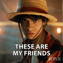 These Are My Friends Monkey D Luffy GIF - These Are My Friends Monkey D Luffy Iñaki Godoy GIFs