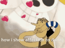 How I Show Affection To My Daddy Kisses GIF