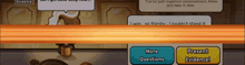a screenshot of a game that says evidence and more questions