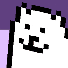 a pixel art of a cat with the words " radiation strikes again " written below it