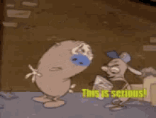 two cartoon characters are standing next to each other and one of them is saying well we 'll have to be an exploratory .