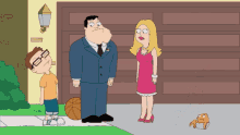 american dad pass by throw walk away