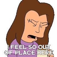 I Feel So Out Of Place Here Michelle Sticker - I Feel So Out Of Place Here Michelle Futurama Stickers