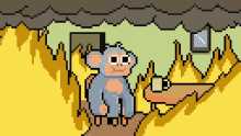 Chimpers Fire GIF - Chimpers Fire This Is Fine GIFs