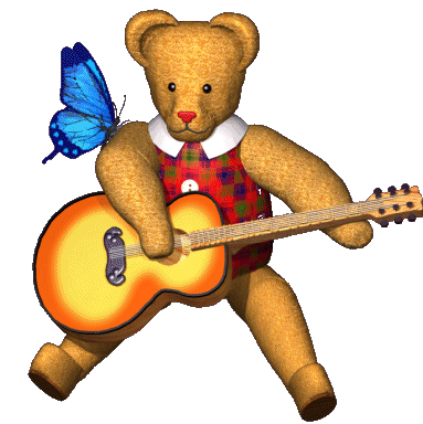 Teddy Bear Butterfly Sticker