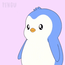 a penguin with the words hey my respect you dropped this on it