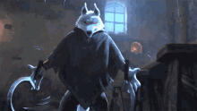 Spinning Weapon Death Wolf GIF - Spinning Weapon Death Wolf Puss In Boots The Last Wish GIFs